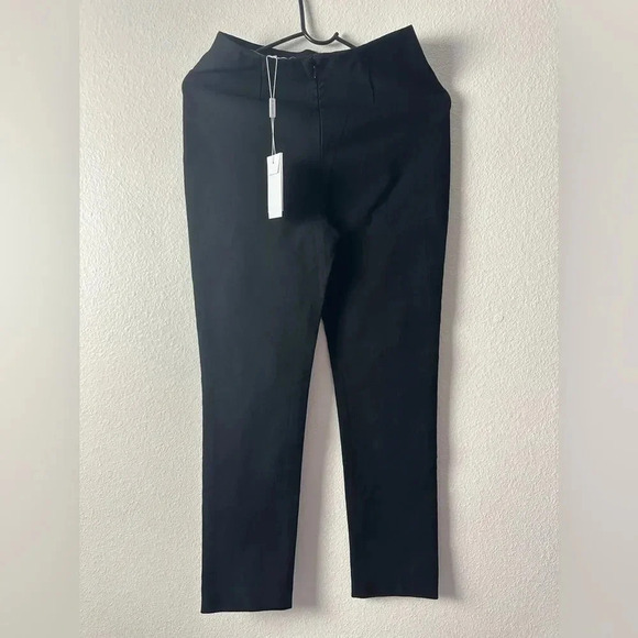 Derek Lam 10 Crosby Black Flat Front Straight Leg Pants Sz US 2 New - Picture 5 of 11
